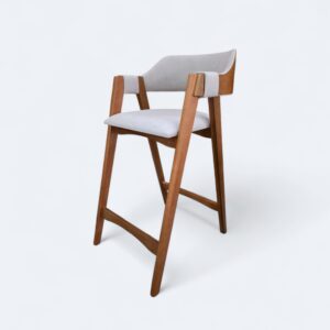 Banqueta Safira Amêndoa Boucle Bege