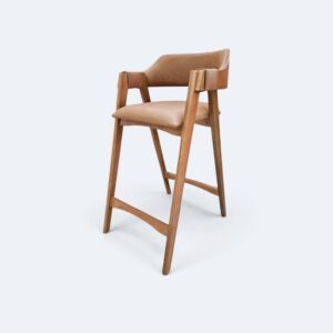 Banqueta Safira Amêndoa Courissimo Caramelo