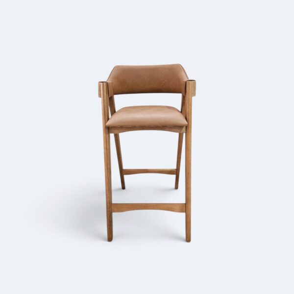 Banqueta Safira Amêndoa Courissimo Caramelo