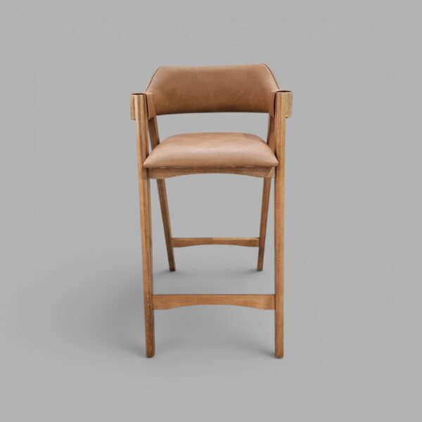Banqueta Safira Amêndoa Courissimo Caramelo
