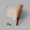 Banqueta Safira Amêndoa Courissimo Palha Atras