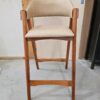 Banqueta Safira Amêndoa Courissimo Palha Atras