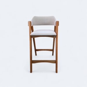 Banqueta Safira Amêndoa Boucle Bege