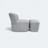 Poltrona London Puff Boucle Cinza
