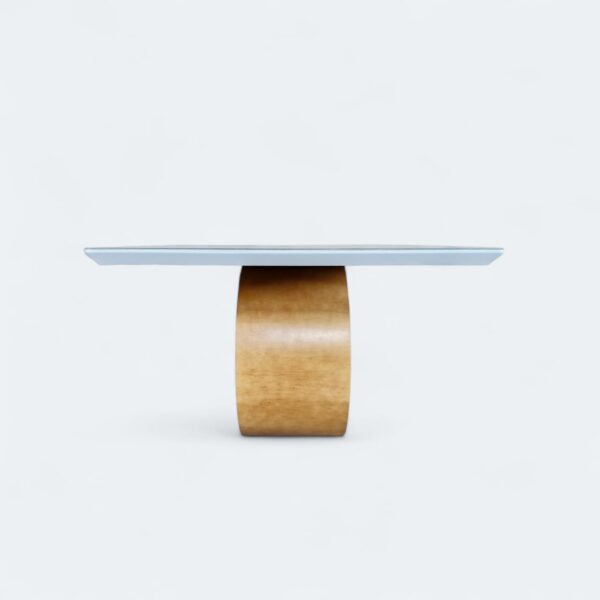 WhatsApp Image 2024-10-18 at 14.34.04 (2) Mesa Emirados Amêndoa com Tampo de Vidro Off White 160 x 90 - 06 Lugares