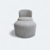 Poltrona London Puff Boucle Cinza
