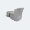 Poltrona London Puff Boucle Cinza