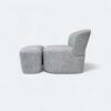 Poltrona London Puff Boucle Cinza