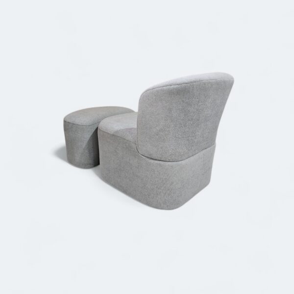 Poltrona London Puff Boucle Cinza