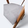 Cadeira Safira Amêndoa com Estofado em Boucle Cinza 1020-05