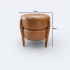 Puff Mesa Barril Amêndoa Courissimo Caramelo
