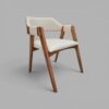 Conjunto Nápolis 260×130 com Vidro Off White + 06 Cadeiras Safira Courissimo Bege
