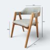 Conjunto Emirados tampo vidro180x100 cm Off White com Cadeiras Safira Verde Linho