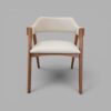 Conjunto Nápolis 260×130 com Vidro Off White + 06 Cadeiras Safira Courissimo Bege