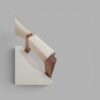 Conjunto Nápolis 260×130 com Vidro Off White + 06 Cadeiras Safira Courissimo Bege