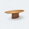Conjunto Oval Provença 200×100 com 06 Cadeiras Safira Courissimo Preto