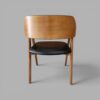 Conjunto Treviso Amendoa 260×130 + 08 Cadeira Safira Amêndoa com estofado em Courissimo Preto