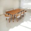 Mesa Palazzo Retangular tampo Laminado Amêndoa 260x100