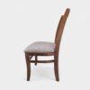 Cadeira Prestige em Madeira Maciça Pinhão com Estofado Courrisimo Marrom