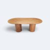 Conjunto Treviso Amendoa 200x100  + 06 Cadeira Safira Amêndoa com Estofado em Courissimo Bege