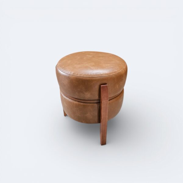 Puff Mesa Barril Amêndoa Courissimo Caramelo
