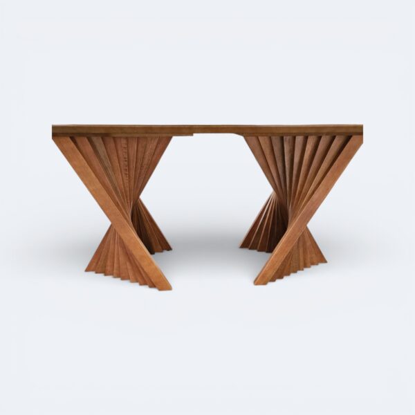 Mesa Viena Amêndoa Com Vidro Off White 200x100