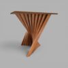 Mesa Viena Amêndoa Com Vidro Off White 200x100