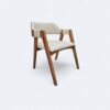 courissimo bege 2 Conjunto Dubai 160x90 em Vidro Off White com 04 Cadeiras Safira Courissimo Bege
