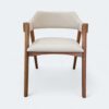courissimo bege 4 Conjunto Dubai 160x90 em Vidro Off White com 04 Cadeiras Safira Courissimo Bege