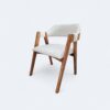 white-Photoroom Conjunto Emirados Amêndoa com Tampo Vidro Off White 160x90 + 04 Cadeiras Safira Courissimo Bege