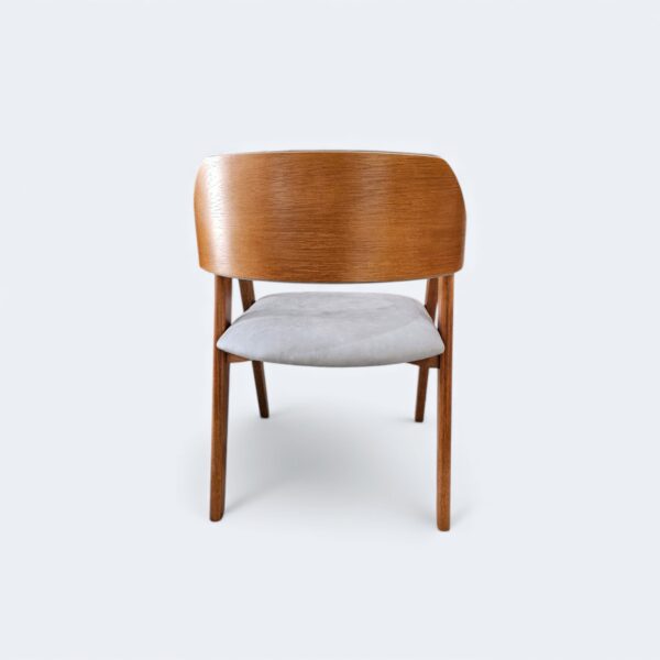 Cadeira Safira Amêndoa Courissimo Cinza 9302