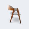 Cadeira Safira Amêndoa Courissimo Cinza 9302