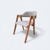 Cadeira Safira Amêndoa Courissimo Cinza 9302