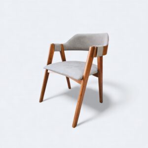 Cadeira Safira Amêndoa Courissimo Cinza 9302