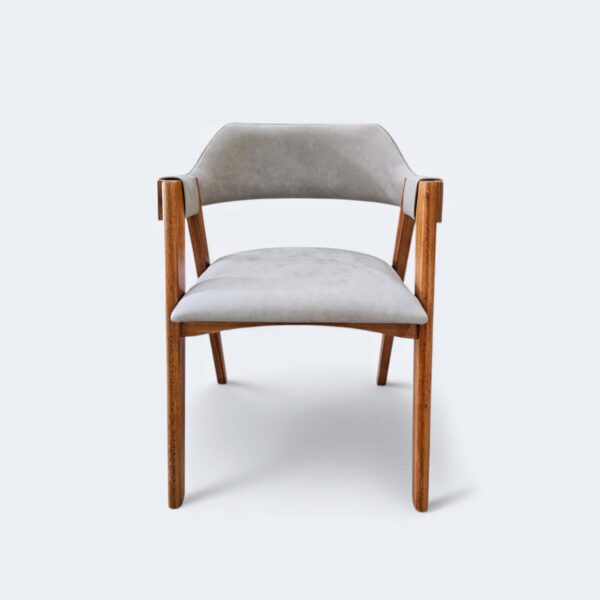Cadeira Safira Amêndoa Courissimo Cinza 9302
