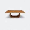 Conjunto Emirados Amêndoa 180x90 + 06 Cadeiras Safira Courissimo Caramelo