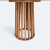 Mesa Florença Redonda com Tampo Laminado Amêndoa 120