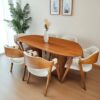 WhatsApp Image 2025-08-06 at 10.31.20 Conjunto Paris 200x100 + 06 Cadeiras Safira Courissimo Bege
