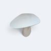 Mesa Aurora Orgânica Branca Com Vidro Branco 160x90