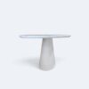 Mesa Aurora Orgânica Branca Com Vidro Branco 160x90