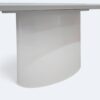 Mesa Aurora Orgânica Branca Com Vidro Branco 160x90